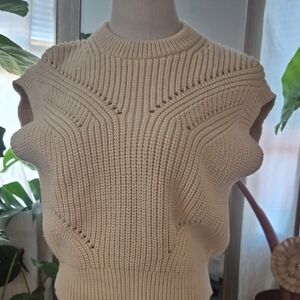 Madewell Cream Crew Neck Sweater